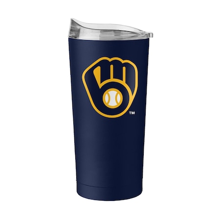 Logo Brands Milwaukee Brewers 20oz Flipside Powder Coat Tumbler 516-S20PT-34